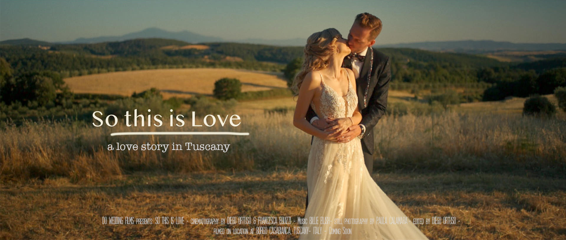 Romantic Tuscany wedding video